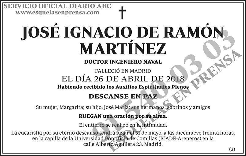 José Ignacio de Ramón Martínez